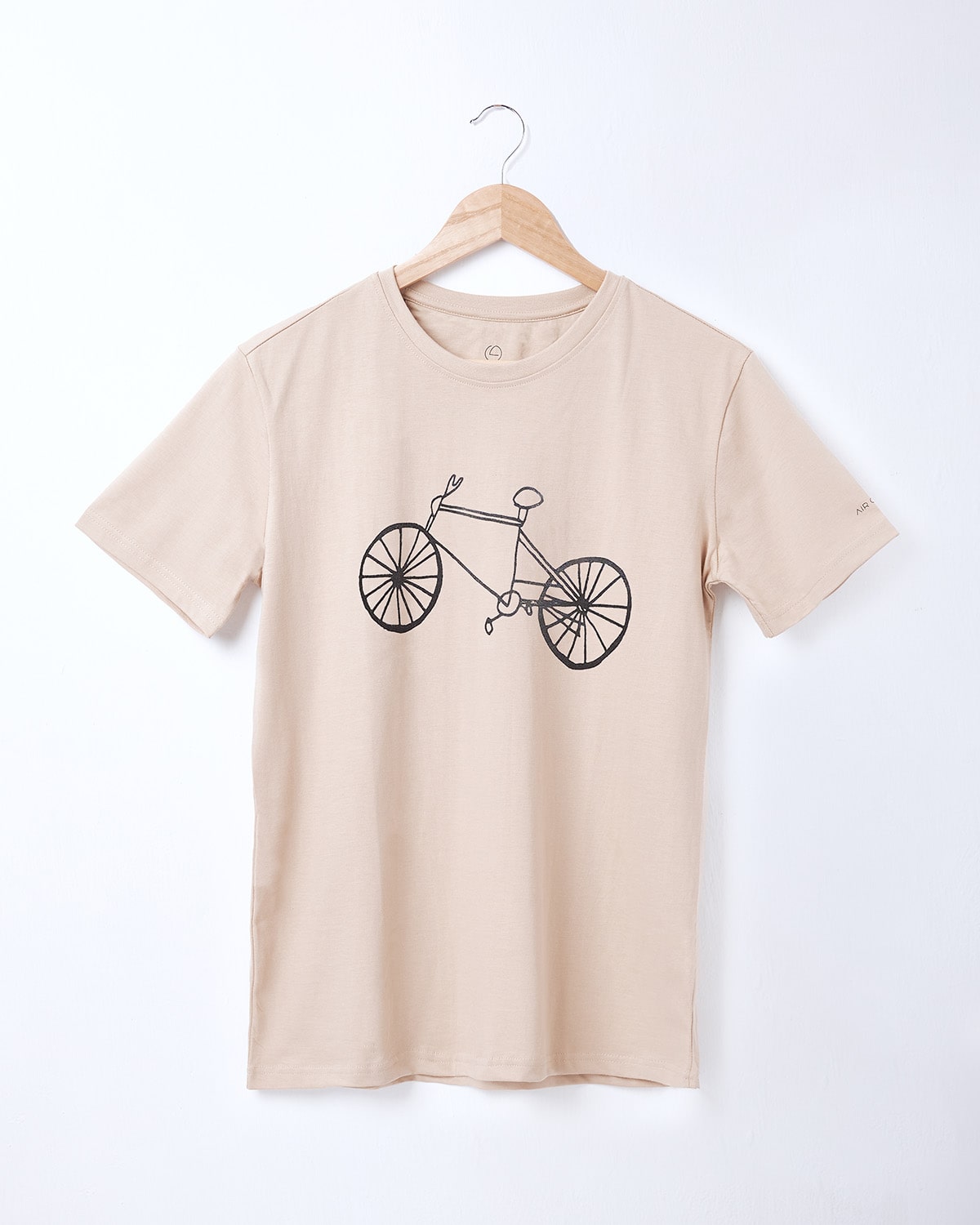 Cotton T-shirt for Men and Women - Kids Drawn Printed (Cycle)-0