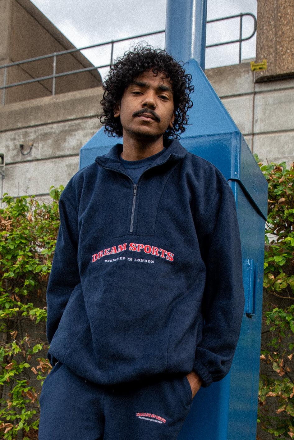 Fleece in Navy with Dream Sports Embroidery-0