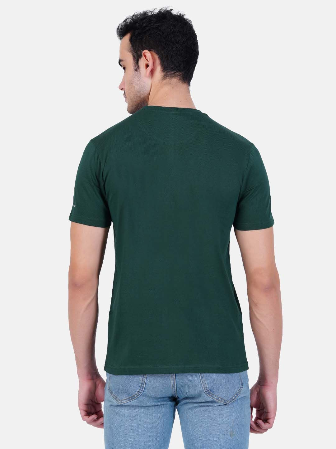 Cotton T-Shirt for Men and Women - Bottle Green-6