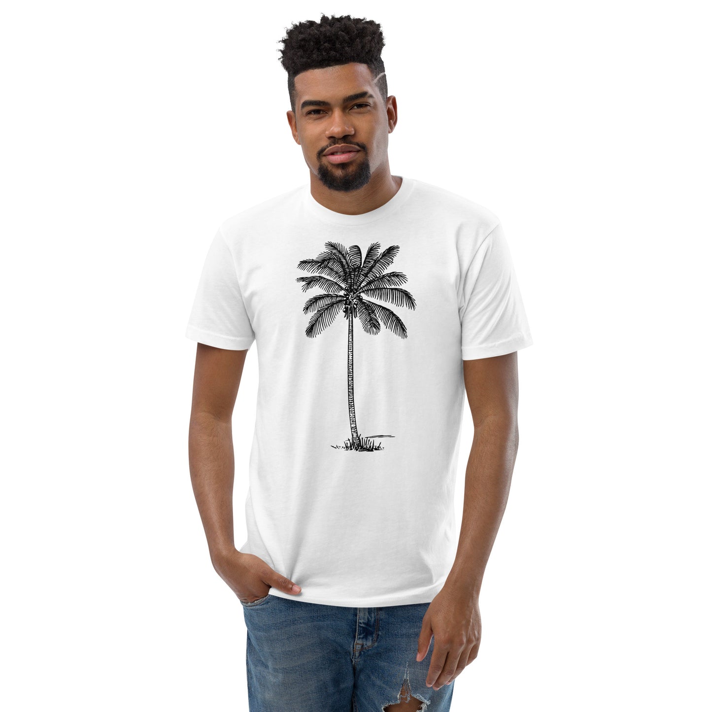 Coco Palm Men's Fitted T-Shirt-0