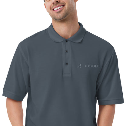 Ergot Embroidered Logo Men's Premium Polo-1