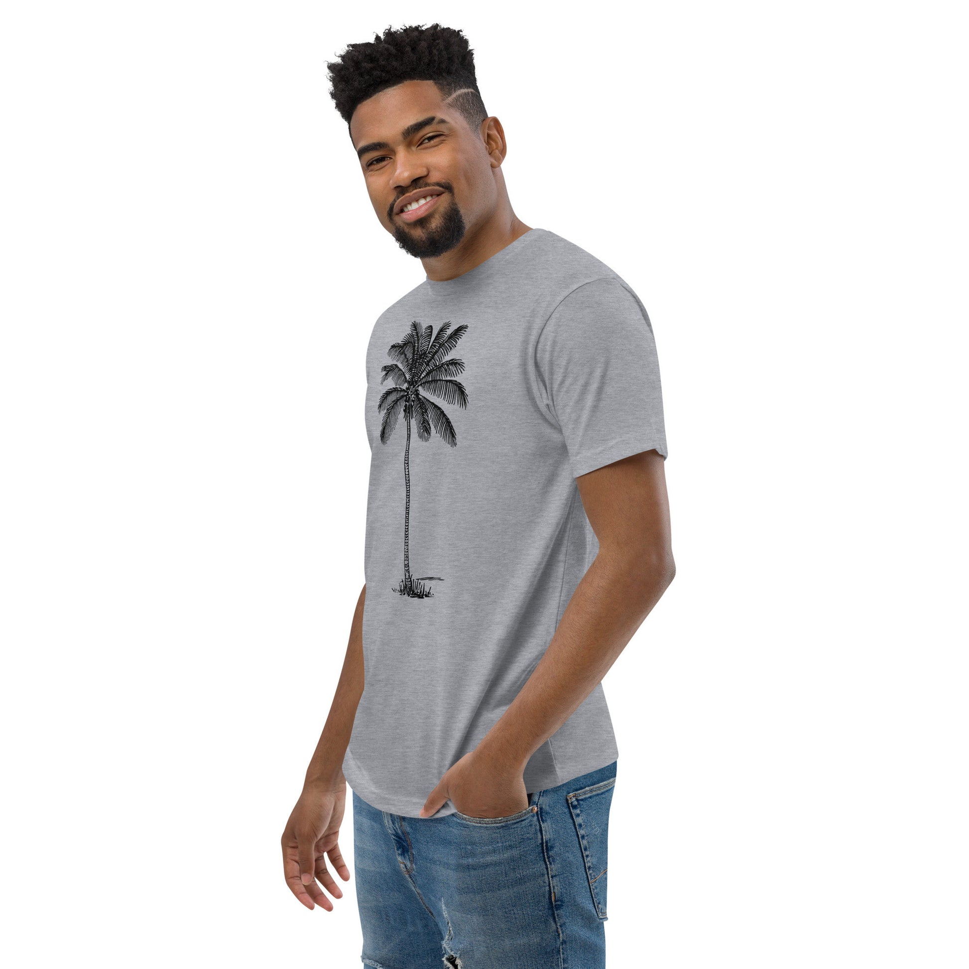 Coco Palm Men's Fitted T-Shirt-6