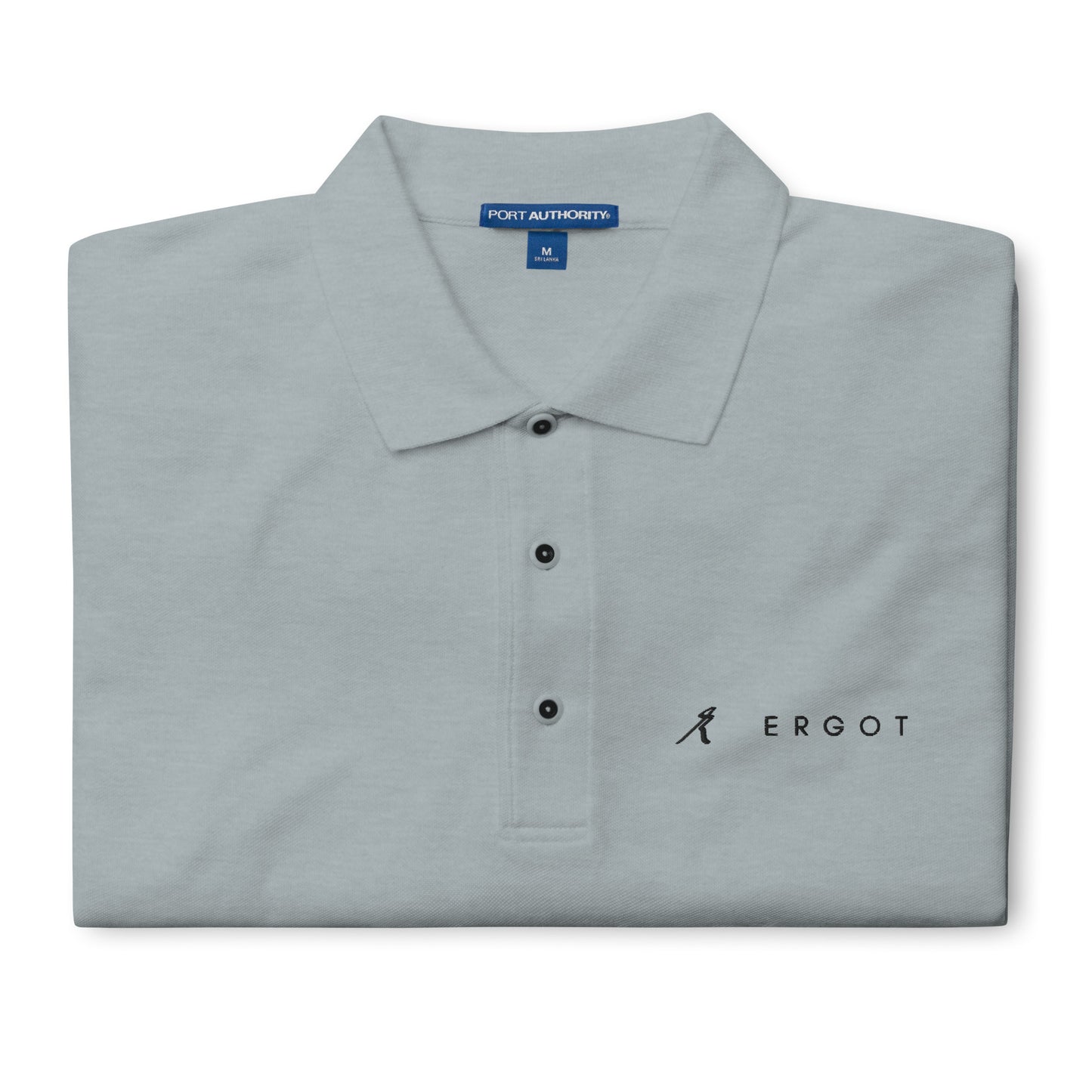 Ergot Embroidered Logo Men's Premium Polo-2