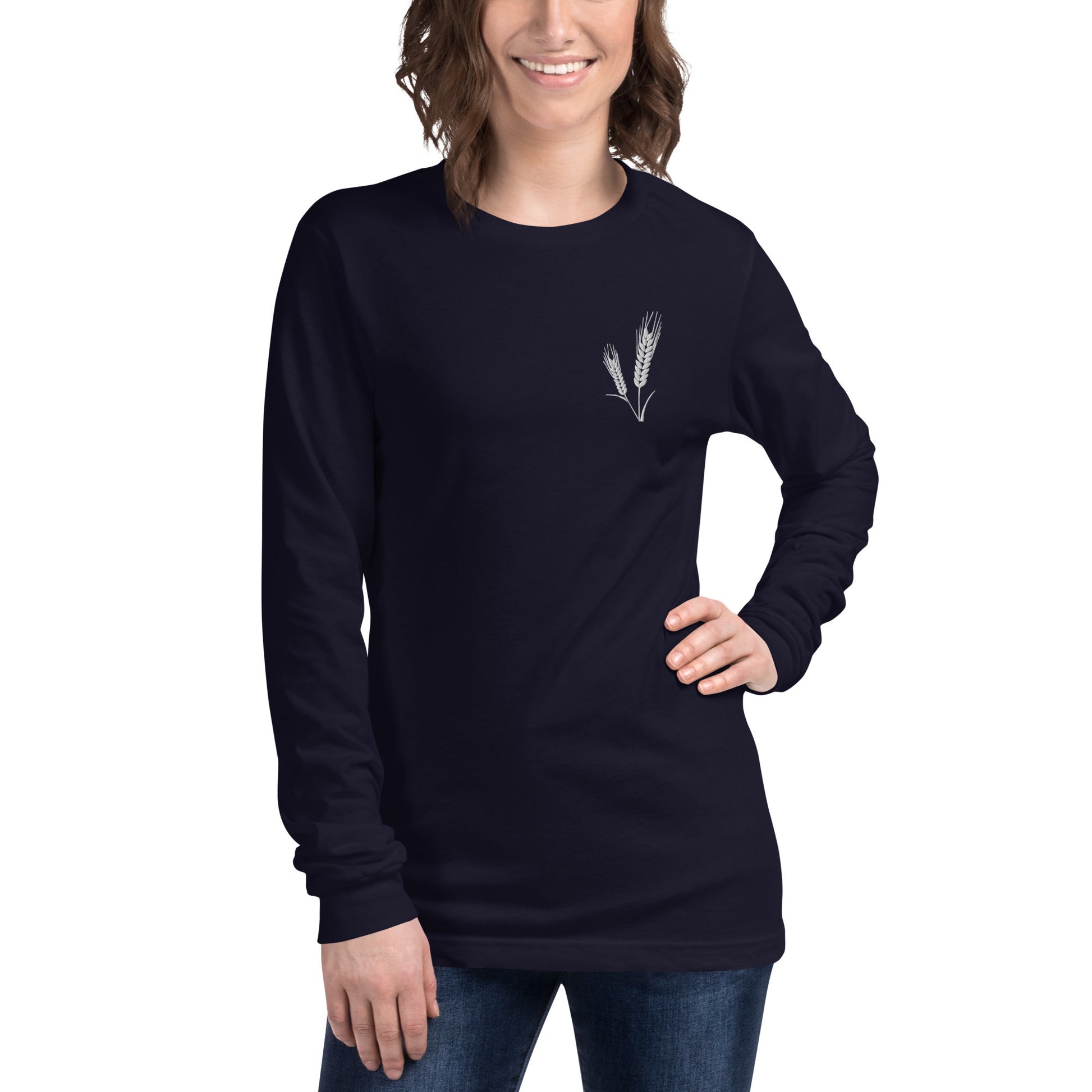 Grano Embroidered Unisex Long Sleeve Tee-7