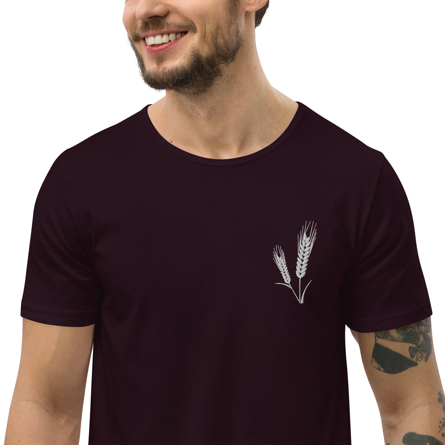 Grano Men's Curved Hem T-Shirt-0