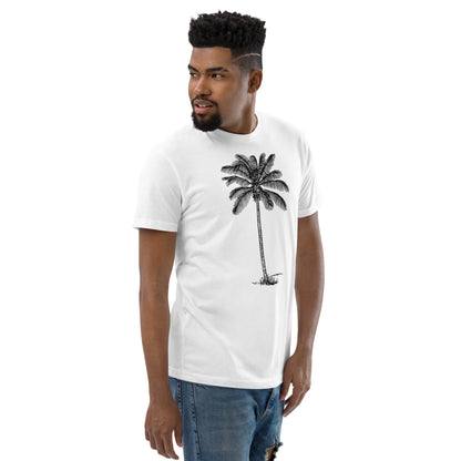 Coco Palm Men's Fitted T-Shirt-9