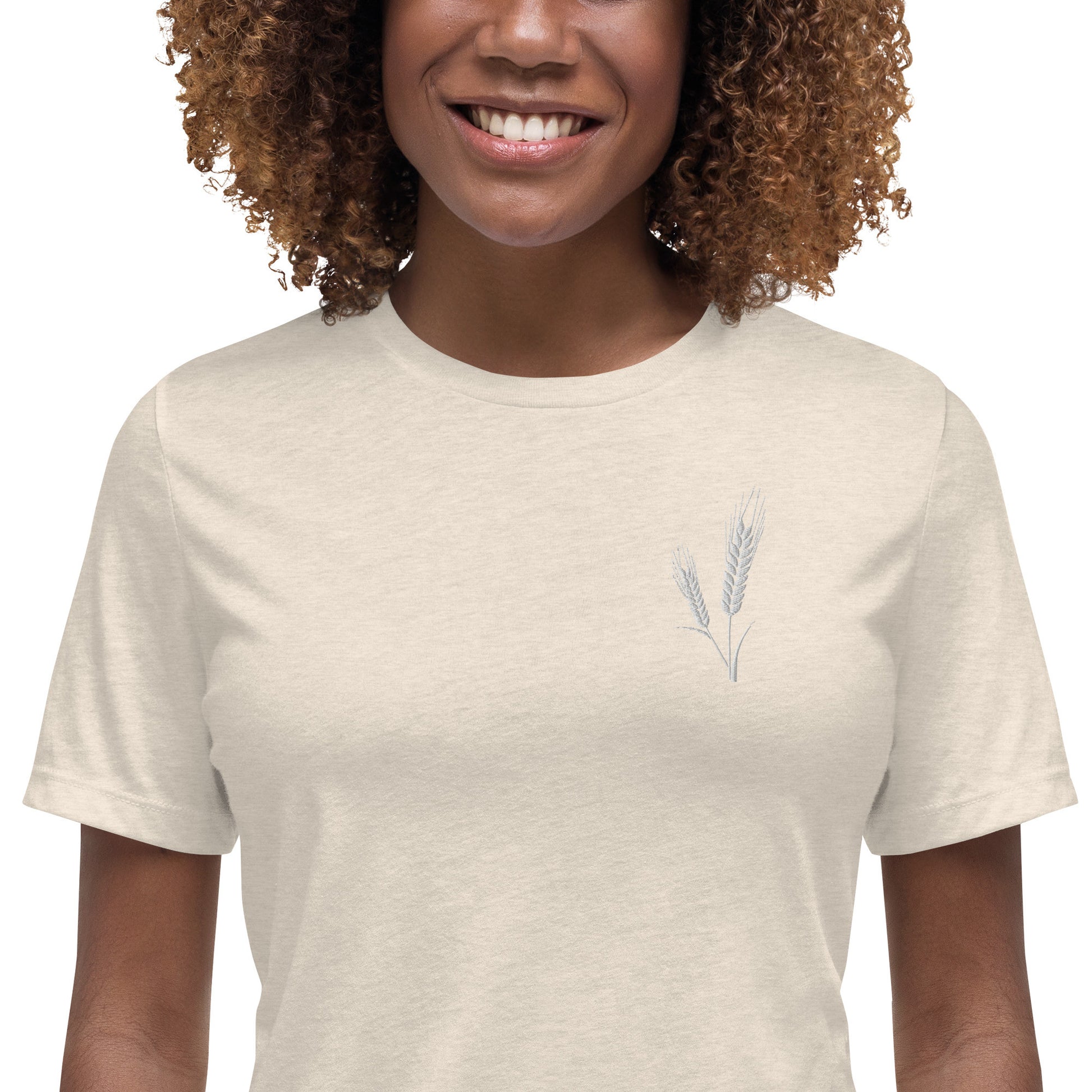 Grano Embroidered Patch Women's Relaxed T-Shirt-10