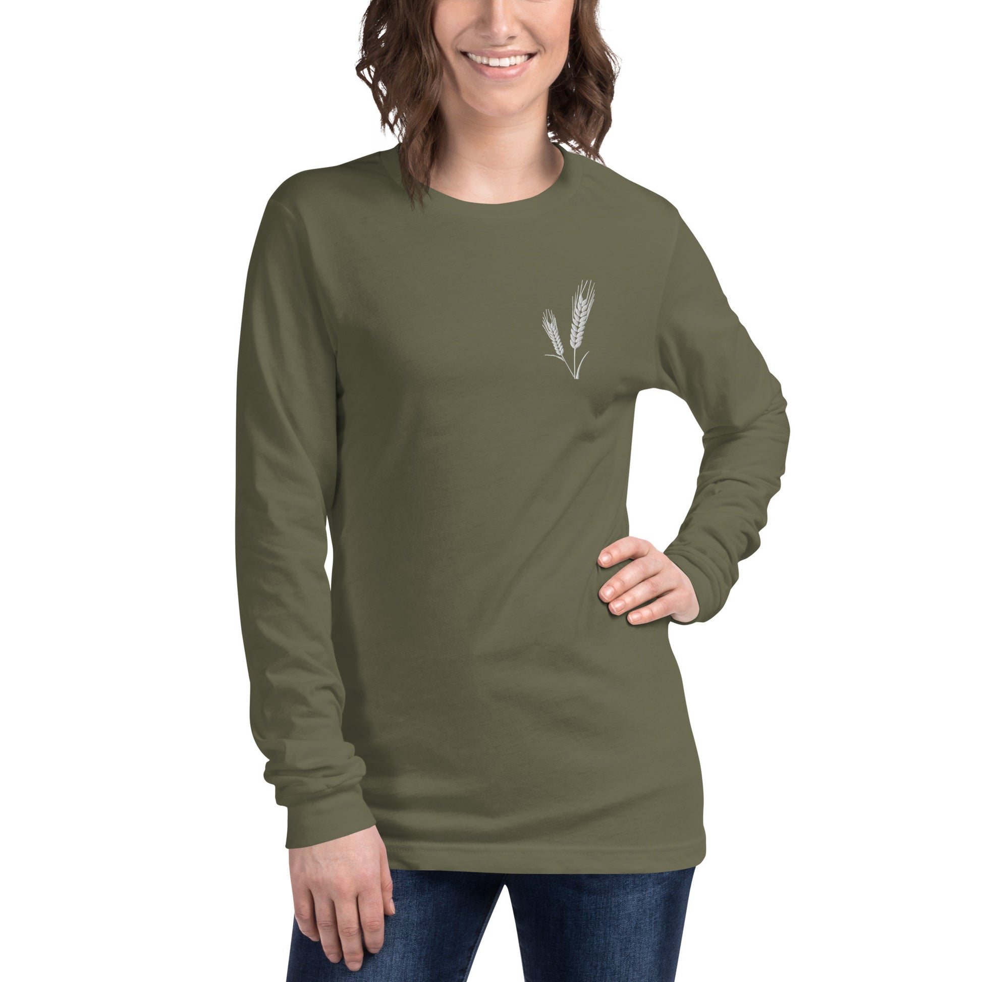 Grano Embroidered Unisex Long Sleeve Tee-9