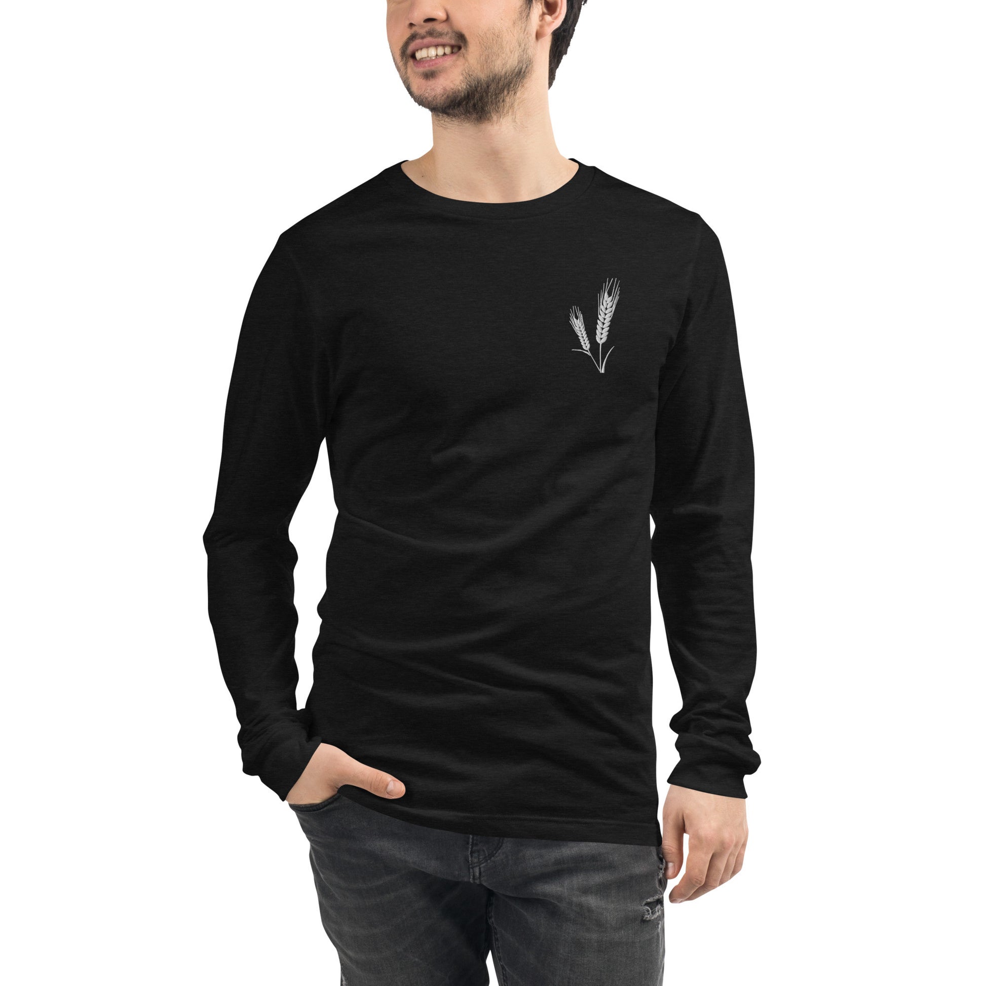 Grano Embroidered Unisex Long Sleeve Tee-1