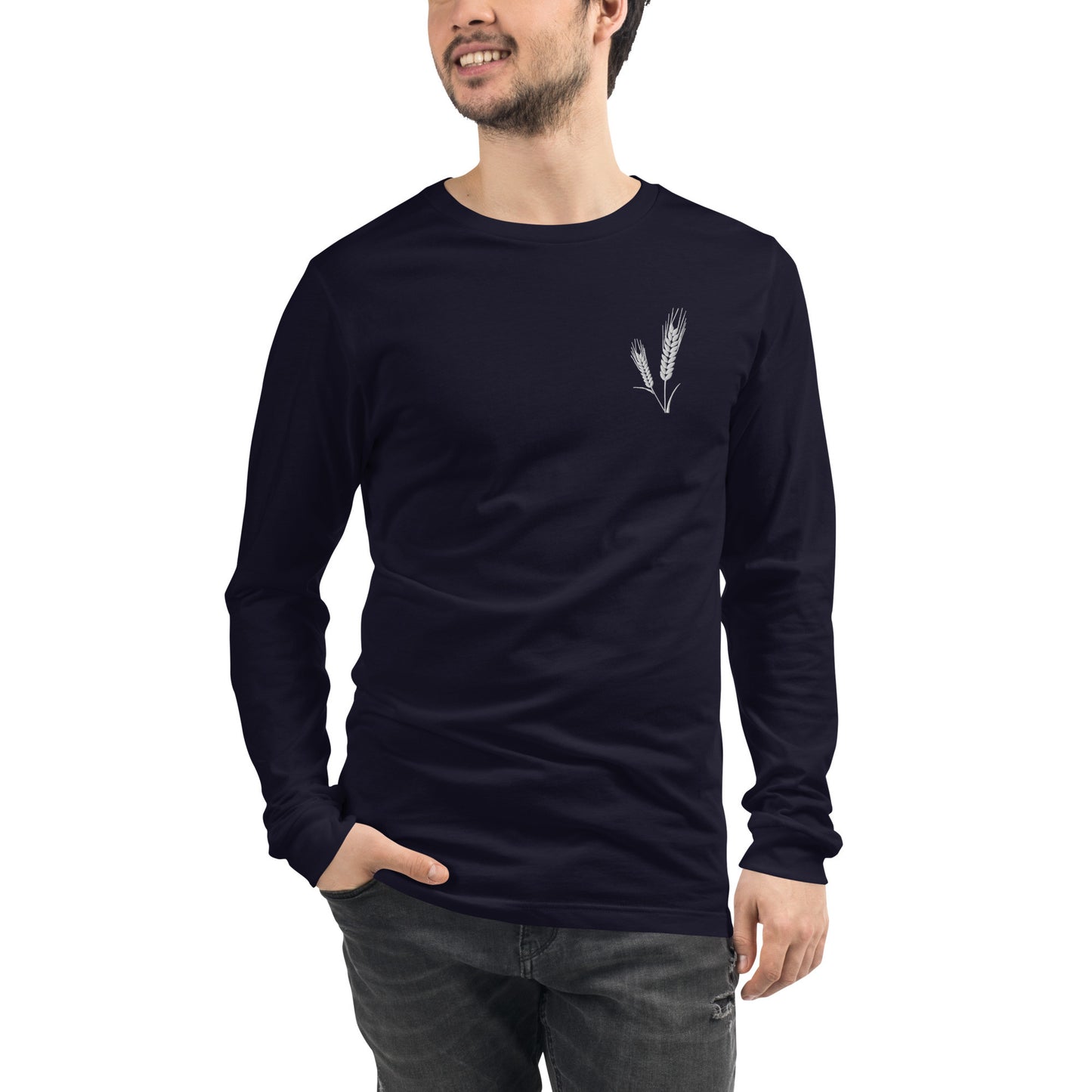 Grano Embroidered Unisex Long Sleeve Tee-4