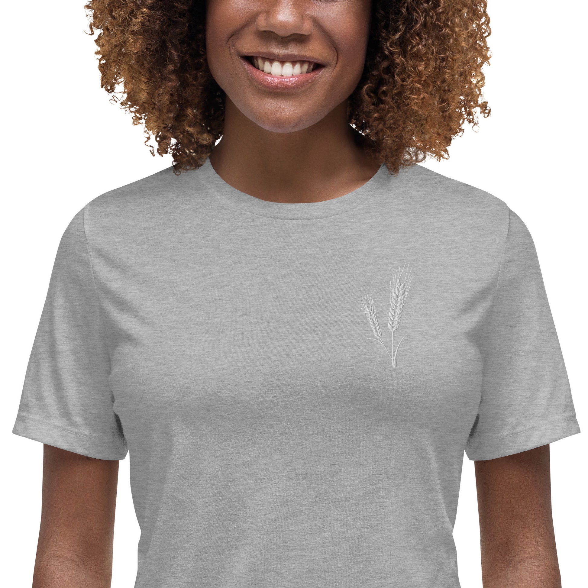 Grano Embroidered Patch Women's Relaxed T-Shirt-6