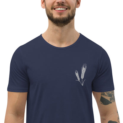 Grano Men's Curved Hem T-Shirt-12