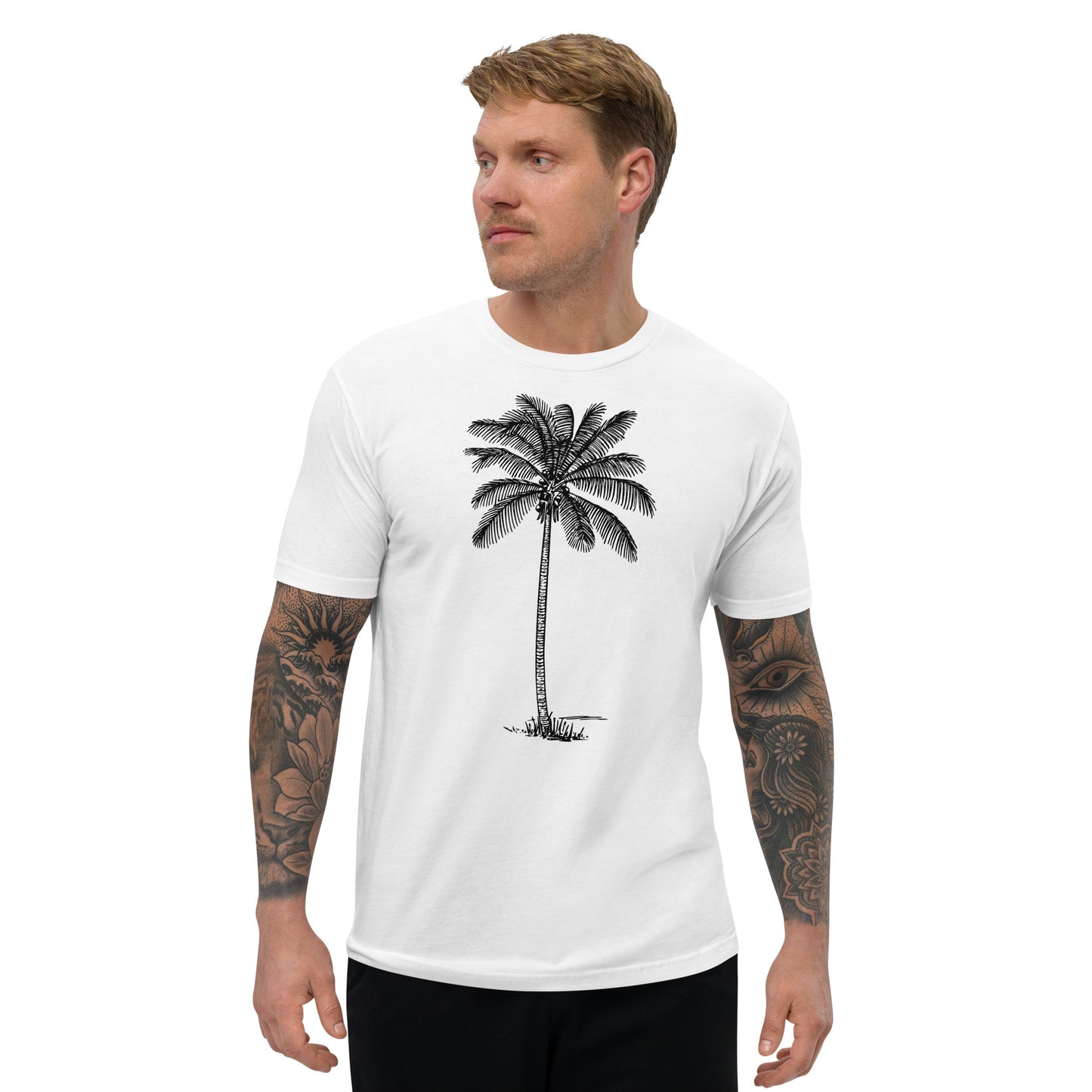 Coco Palm Men's Fitted T-Shirt-2